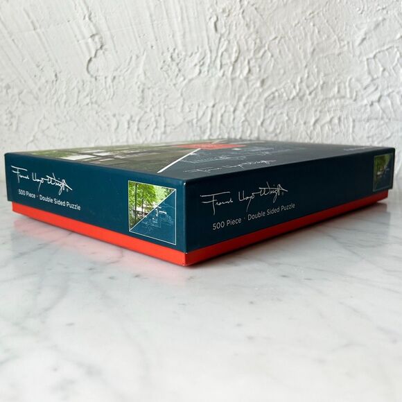 Frank Lloyd Wright Fallingwater Double Sided 500 Piece Puzzle - Complete - Picture 8 of 9